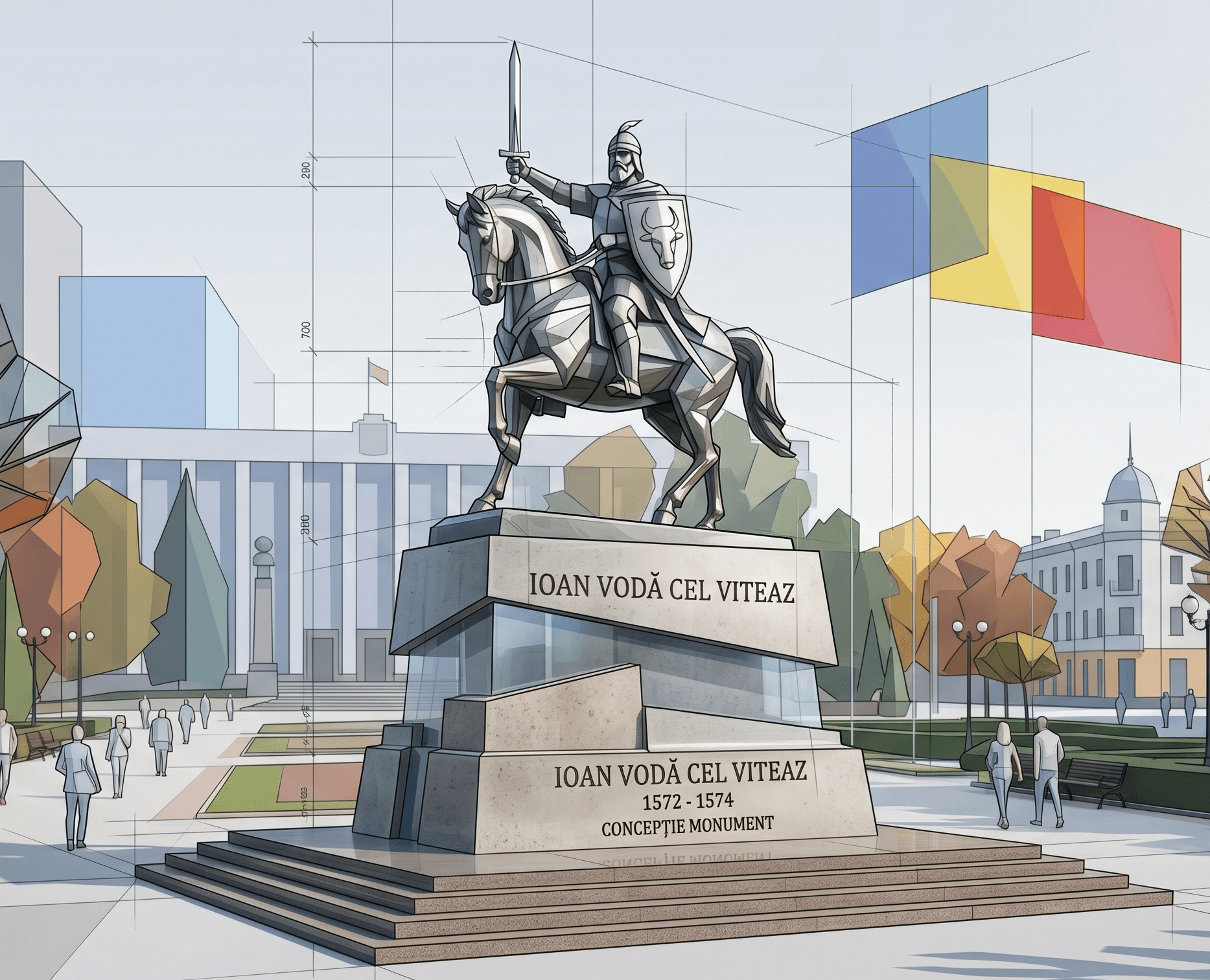 Conceptul monumentului lui Ioan Vodă cel Viteaz